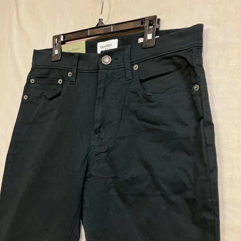 Goodfellow & Co Men's Ebony Standard Fit Ankle Tapered Slim Leg 5-Pocket Pants - Picture 8 of 16